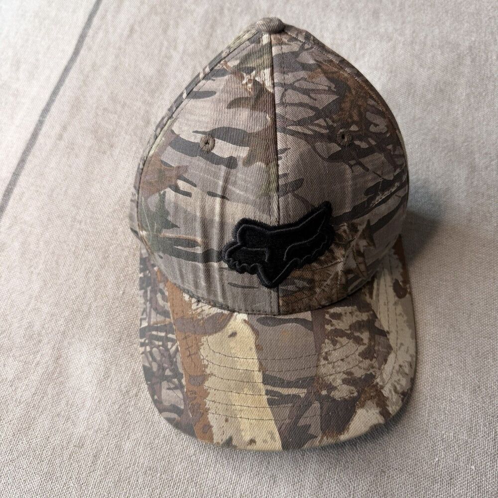 Fox Flexfit Camo Stretch Baseball Cap Outdoor Men's Hat Motocross Dirt Bike